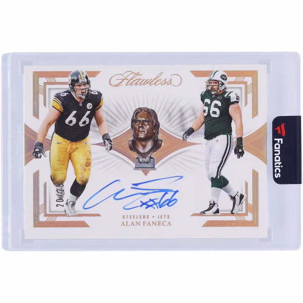 Alan Faneca Autographed 2023 Flawless Career Progressions #CP-AF #20/25 Card